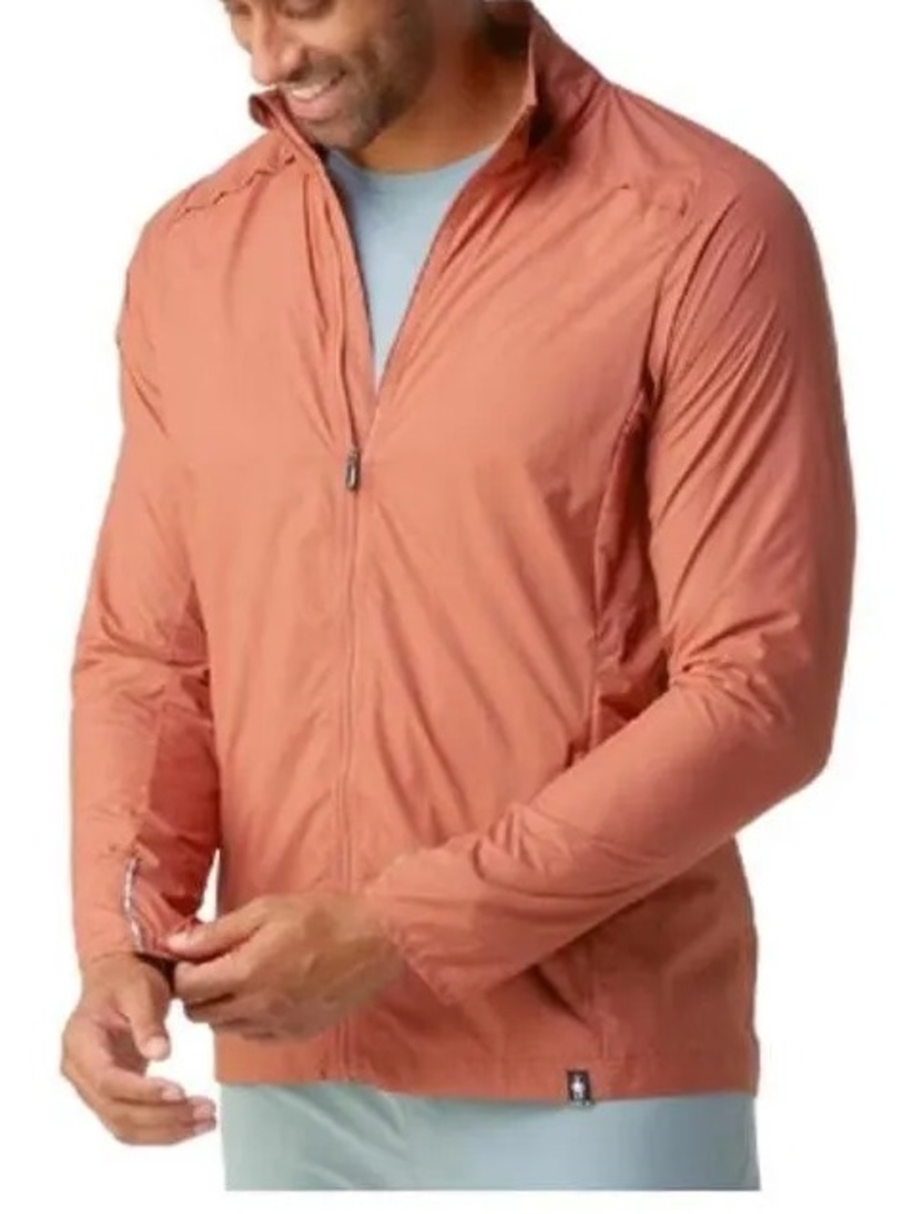 Smartwool Mens Active Ultralite Jacket Copper Merino Panel Windbreaker XXL